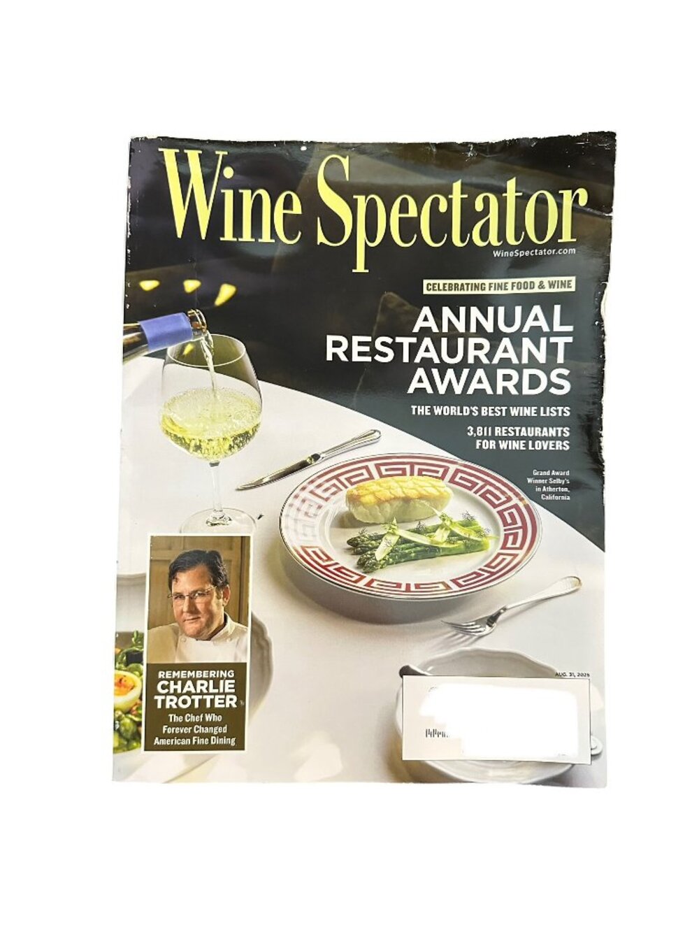 Wine Spectator Magazine August 31 2025 Annual Restaurant Awards